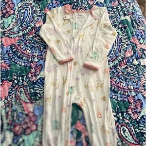 Toddler Girl Zipper Pajamas